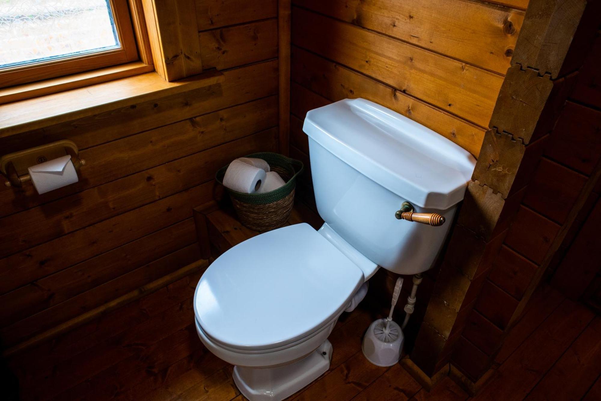 Cherry Cabin - Little Log Cabin In Wales Bettws Cedewain Bagian luar foto